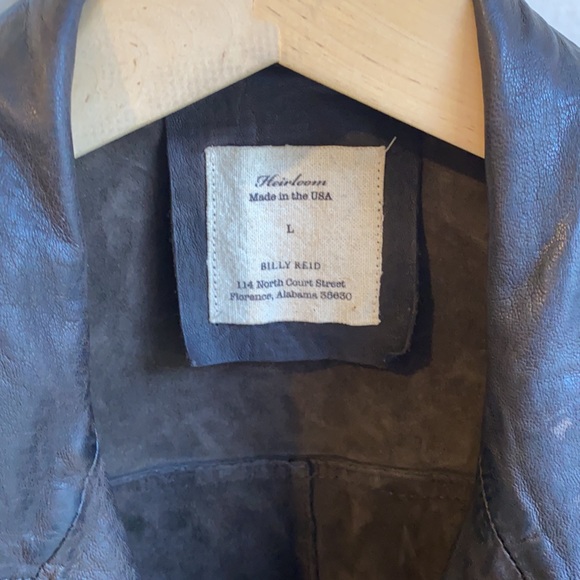 Billy Reid leather bomber jacket - Picture 2 of 6